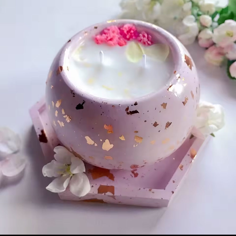 Molde de silicone para castiça - Echeveria Succulent avaliação e preço