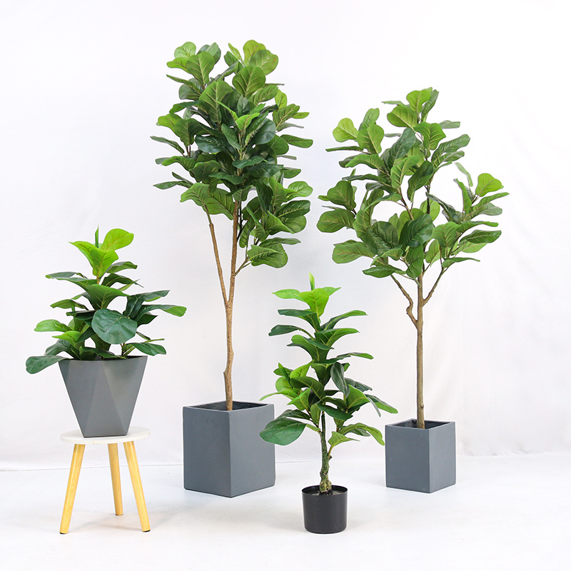 Planta artificial em vaso de p - Ficus Lyrata Tree avaliação e preço