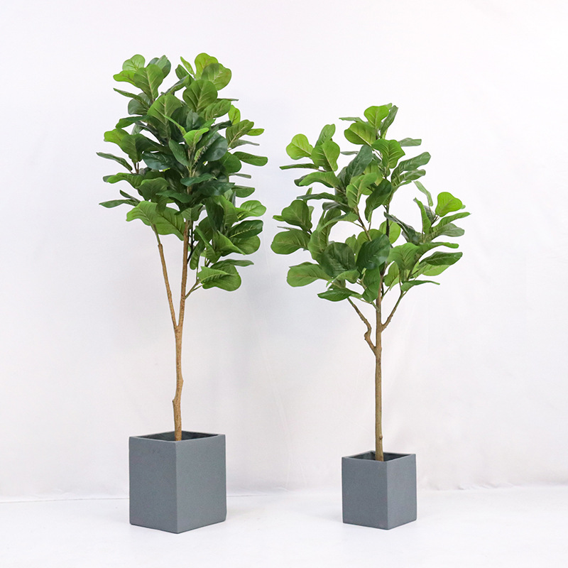 Planta artificial em vaso de p - Ficus Lyrata Tree avaliação e preço
